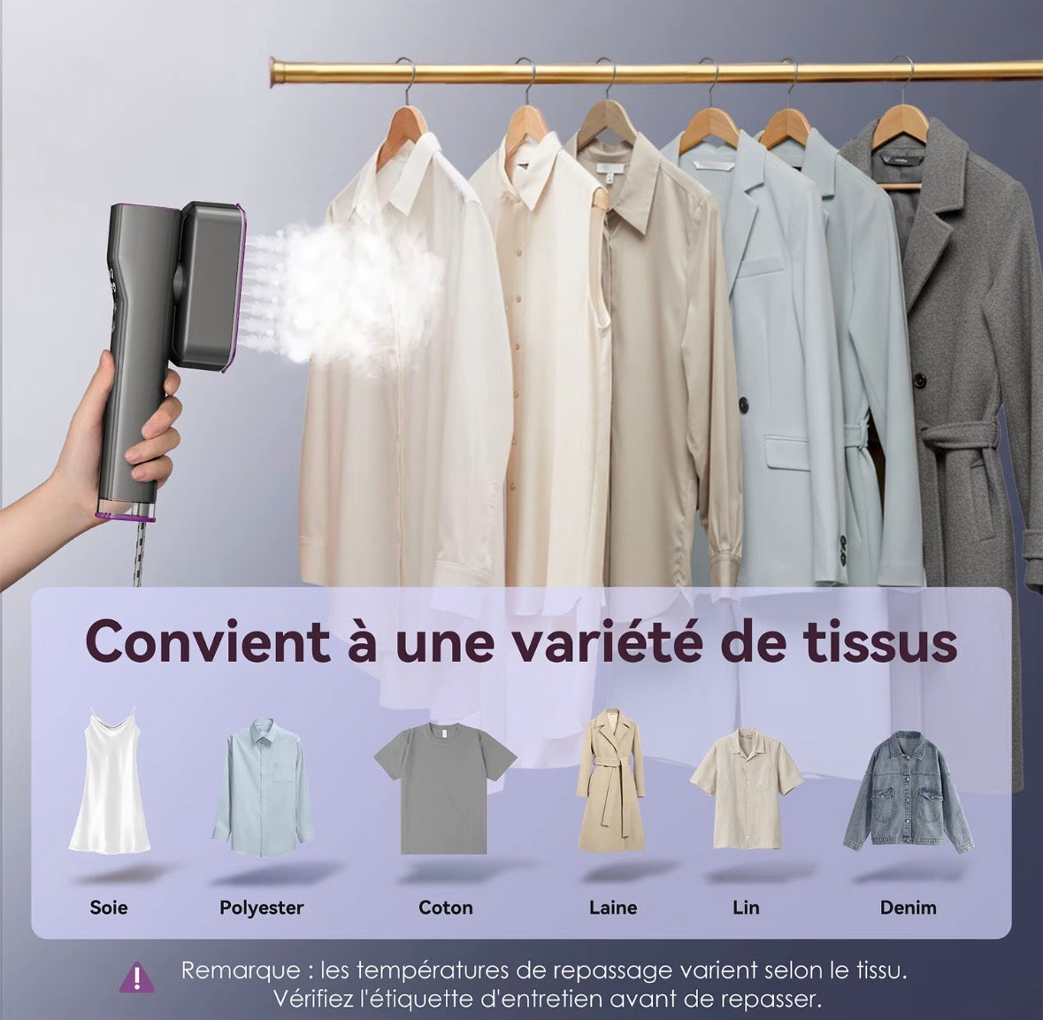 Pressa — Fer à repasser vapeur portatif sans fil