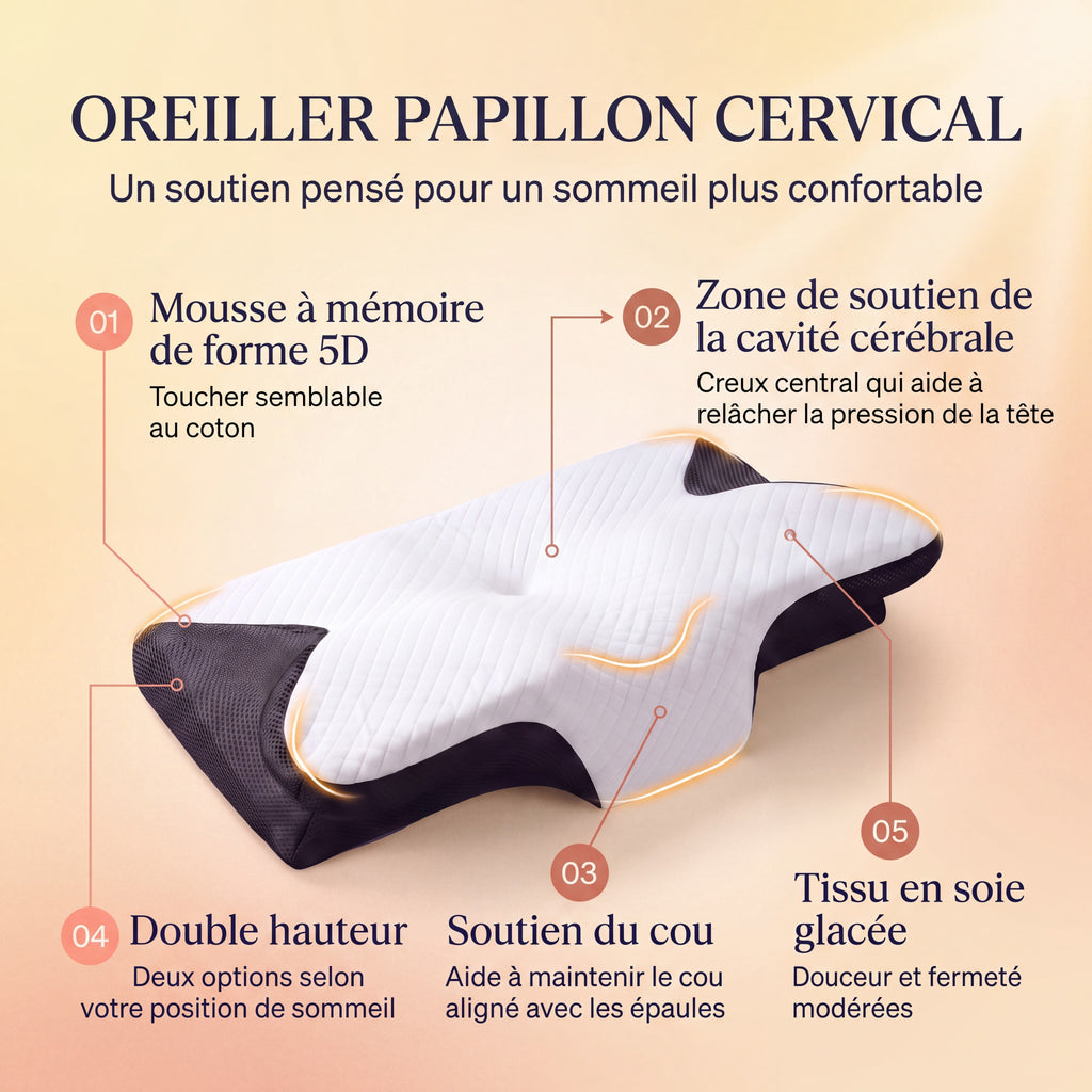 Pressa — Oreiller ergonomique à mémoire de forme